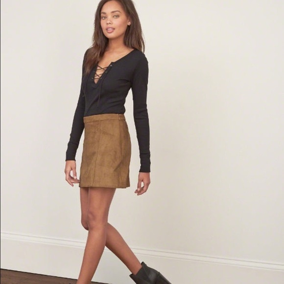 Suede Abercrombie Skirt - Picture 2 of 2